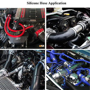 Phổ xe chịu nhiệt độ cao tản nhiệt làm mát Turbo tự động tùy chỉnh màu sắc logo Kích thước thẳng Silicone Coupler <span class=keywords><strong>Hose</strong></span> - Product Image 6