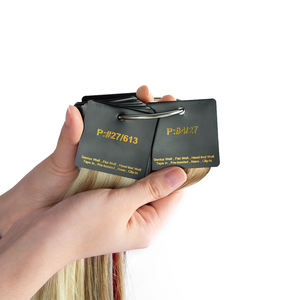 Honor Hair 150g Capelli Umani Europei Remy, Anello Colori per Extension, Lisci Setosi, Lunghezza 10 Pollici, Doppia Trama - Product Image 3
