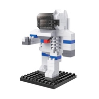 Blocs de construction en sachet, série Navette spatiale, Astronaute, Fusée, Micro-particules en plastique ABS, Jouet DIY