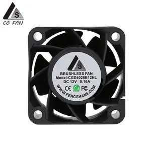 Ventilador sem escova, baixo ruído 40x40x28mm motor 4028 24v 12v dc máquina de solda ventilador de refrigeração