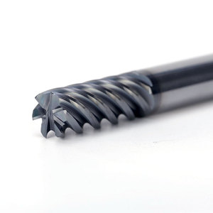 Fraise à queue <span class=keywords><strong>en</strong></span> carbure monobloc HRC65 à 6 cannelures, revêtement nano, <span class=keywords><strong>en</strong></span> acier au tungstène, pour usinage de finition de l'acier trempé/acier pour <span class=keywords><strong>moules</strong></span> CNC - Product Image 3