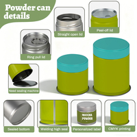 Boîte de matcha en conserve à marque privée 5OZ, poudre de matcha biologique de qualité cérémoniale, logo personnalisé, vente en gros