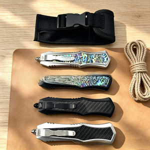 Cuchillo de bolsillo plegable Micro Tech, herramienta multifuncional portátil de alta dureza para defensa personal, hogar y exteriores - Product Image 5