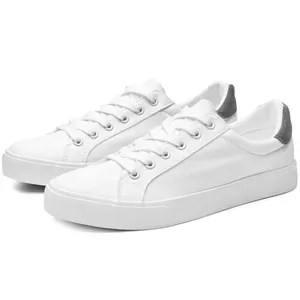 XRH Hot Sale 9.5 Size Stock Tennis Men's Casual White Trendy Canvas Shoes For Men New Styles