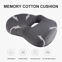 Coussin de siège orthopédique en mousse à mémoire de forme pour hémorroïdes, coccyx et prostate, 1 pièce