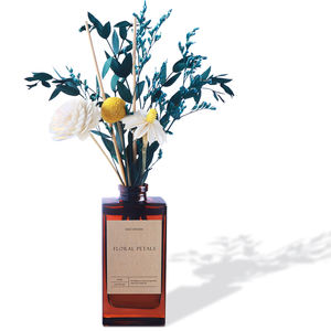 Aromaterapia sin <span class=keywords><strong>Fuego</strong></span>, Nueva Botella Cuadrada <span class=keywords><strong>de</strong></span> Boca Pequeña con Color Gradual Retro Simple, Decoración <span class=keywords><strong>de</strong></span> Fragancia para el Hogar Interior - Product Image 2