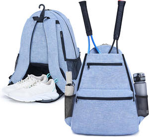 Muestra Gratuita 2025, Bolsa de Tenis Retro Multifuncional 2 en 1 Personalizada de PU de Lujo Ligero y Gran Capacidad, Bolsa de Raqueta de Bádminton para Hombre - Product Image 1