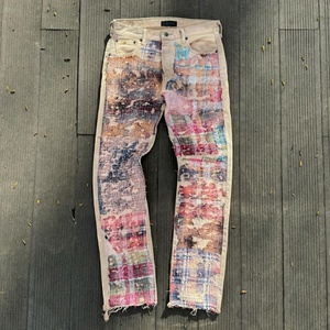 Pantalon en <span class=keywords><strong>jean</strong></span> Y2K pour <span class=keywords><strong>homme</strong></span>, denim déchiré et patiné, coupe droite, style streetwear, fabrication sur mesure, qualité supérieure, 2026 - Product Image 1