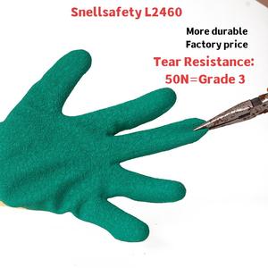 Guanti di Sicurezza Snell in Poliestere Rivestiti in Lattice Testurizzato Certificati EN388 con Presa Antiscivolo e Resistenti allo Strappo per <span class=keywords><strong>Lavori</strong></span> Edili - Product Image 2