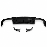 Diffuseur arrière noir brillant style C63 pour Mercedes Benz Classe C W204 2011-2014