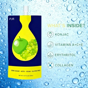 Palitos de Gelatina Konjac Bajos en Calorías de Marca Privada, Mejoran la Elasticidad de la Piel, Colágeno, Palitos de Gelatina de Manzana y Uva Verde - Product Image 3