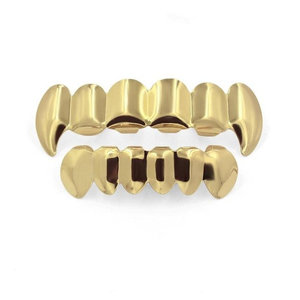 Grillz placcato oro-Set superiore e inferiore - Product Image 6