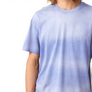 New Arrival Regular Fit Men's Heavyweight Cotton Streetwear T-Shirt Quick Dry Acid Wash T Shirt For Men - Product Image 6
