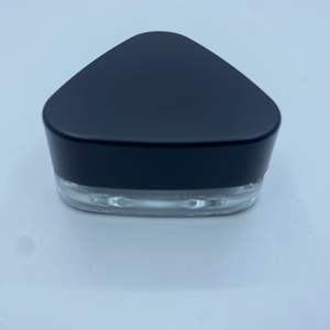 Child-Proof 5ml <b>Mini</b> Glass Jar with Black Plastic Lid Triangle-Shaped Comfortable Grip for Medical Spice Seasoning Storage - Product Image 6