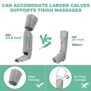 Masajeador <span class=keywords><strong>de</strong></span> Piernas Eléctrico <span class=keywords><strong>de</strong></span> Compresión <span class=keywords><strong>de</strong></span> Aire, Suministro <span class=keywords><strong>de</strong></span> Fábrica, Botas <span class=keywords><strong>de</strong></span> Masaje 360° para Pies, Pantorrillas y Muslos, para Alivio del <span class=keywords><strong>Dolor</strong></span> y Relajación - Product Image 4