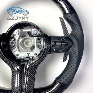 Volante in Fibra di Carbonio con LED per BMW Serie G20 G30, in Pelle Traforata con Cuciture Tricolore <span class=keywords><strong>M</strong></span> e Finiture in Carbonio per Corse - Product Image 6