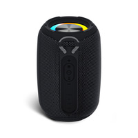 Enceinte Bluetooth étanche avec basses puissantes, lumières d'ambiance colorées et emplacement pour carte sans fil