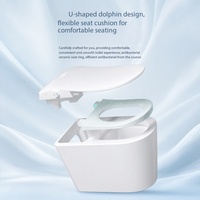 Toilette intelligente exclusive pour femmes, entièrement automatique, tout-en-un, avec pulvérisation frontale, nettoyage par tige, siège chauffant électrique, en céramique