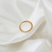 Bagues simples à double cercle croisé, fines et délicates, en acier inoxydable, pour femmes, bijoux de créateur, vente en gros