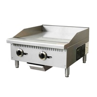 Plaque de cuisson à gaz professionnelle Core Pro sur comptoir, 3 brûleurs, en acier inoxydable 430, taille personnalisée, CP-G36-M, 90000 BTU