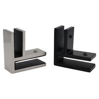 Pince en acier inoxydable coin 90 degrés balustrade garde-corps verre à verre pour verre 6-20mm