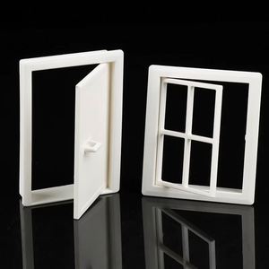 1/12 Scale Pottery Clay <b>Pvc</b> Cartoon Toy Building Mini Brick Architecture Components Doors Windows Set for Doll House - Product Image 3