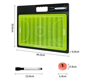 Pizarra Táctica Personalizada con Logotipo para <span class=keywords><strong>Entrenador</strong></span> <span class=keywords><strong>de</strong></span> <span class=keywords><strong>Porteros</strong></span> <span class=keywords><strong>de</strong></span> Futsal, Doble Cara para Marcador <span class=keywords><strong>de</strong></span> Borrado en Seco - Product Image 1