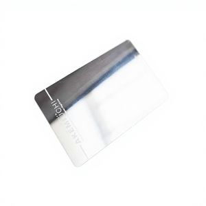 Carte de visite en PVC personnalisée de haute qualité, taille carte de crédit, effet miroir, impression sérigraphique, épaisseur 0,76 mm, certifiée ISO 9001, la plus récente - Product Image 1