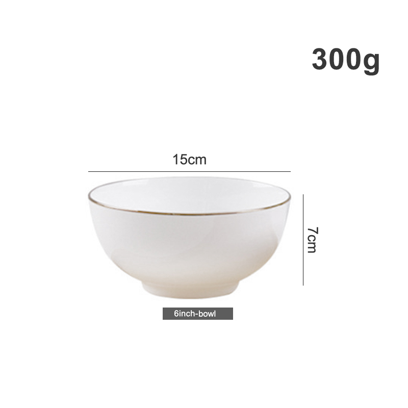 Bol de jante en or blanc 6 pouces