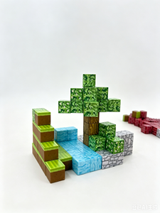 100 Piezas de Bloques Magnéticos con Diseño de Llamas, Juego de Juguetes de Bricolaje para Niños, Regalo para Niños y Niñas, Juego de Construcción Inteligente para Niños - Product Image 5