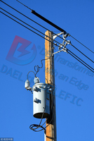 Transformateur monté sur poteau monophasé léger, bon prix, 15kva, 75kva