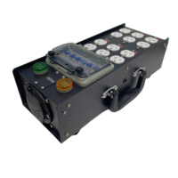 Boîte de distribution d'alimentation portable FCONNR SS2-50 50A avec entrée 50A et 6 sorties NEMA-20 US Edisons