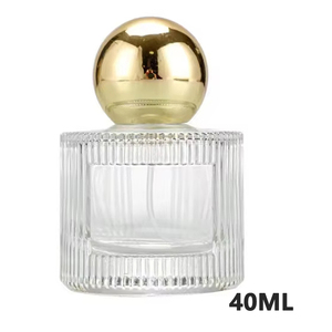 Leeg luxe cilinderflesje voor parfum, 40 ml, met ruimte voor eigen logo, transparant, navulbaar, glazen flesje. - Product Image 4