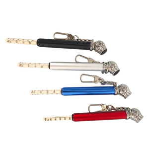 Accessoires automobiles en alliage d'aluminium et de zinc, porte-clés en plastique, mini manomètres de pression des pneus, jauge d'air, jauge PSI, jauge de pression des pneus en forme de crayon - Product Image 5