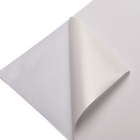 HH 021 Épaissie 10C Brillant Synthétique Adhésif Autocollant Papier Feuille 120G Blanc Doublure pour Emballage