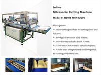 Machine de découpe de fromage à ultrasons robuste, haute performance, pour trancher le cheddar et le beurre en blocs pour les usines