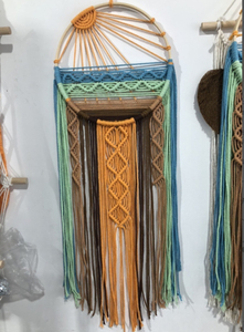Sunrise Sunset Macrame Dream Catcher Wall Decor Modern Sun On The Sea Wall Art Dreamcatcher per Nursery Wall Hanging Gift - Product Image 6
