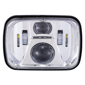 Phare à faisceau scellé D0T 5x7 7x6 pouces phares LED phare à faisceau scellé haut/bas Compatible avec J-e-ep Wrangler YJ <span class=keywords><strong>Cherokee</strong></span> <span class=keywords><strong>XJ</strong></span> - Product Image 3