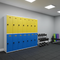 Armoire de rangement JMDS-402 en PVC et ABS, prix de gros usine, étanche, longue durée de vie, résistante à la corrosion, pour usage intensif en salle de sport et centre de fitness