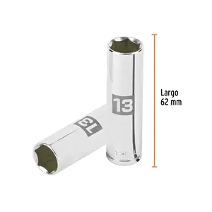 BOX 6 Douille longue de 13 mm, 6 points, entraînement 3/8 po, TRUPER - Product Image 3