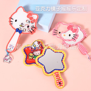 Acrylic <b>Handheld</b> <b>Mirror</b> Custom Made Portable Support Creative Diy Makeup <b>Mirror</b> - Product Image 2