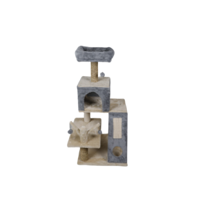 Árbol para Gatos Ecológico con Postes de Papel, Juguetes y Accesorios para Gatos, Empaquetado en Cartón, Edición Navideña para el Juego y Descanso de los Gatos - Product Image 4