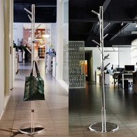 Porte-manteau et porte-chapeaux autoportant en acrylique transparent, simple, moderne et polyvalent pour chambre et bureau