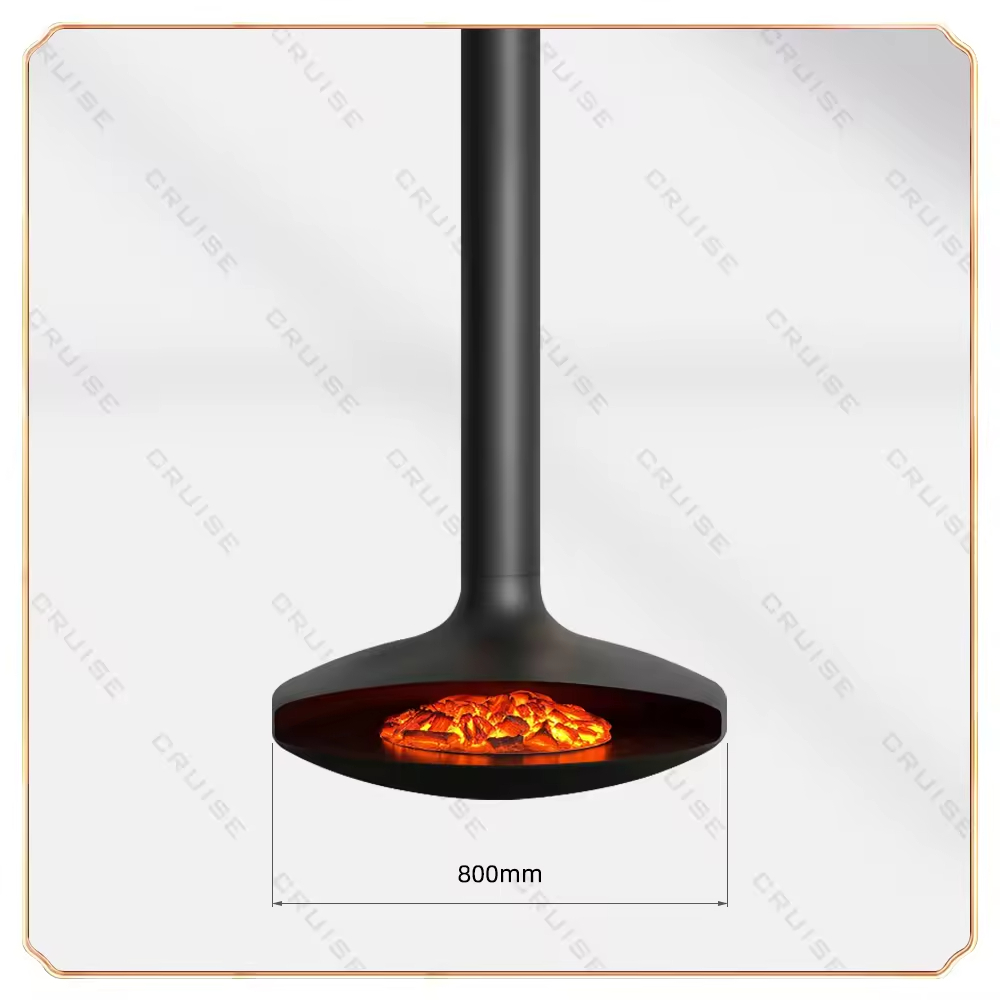 UFO-camino elettrico-800mm