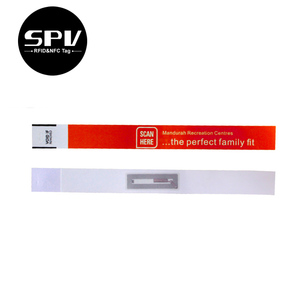 Bệnh Viện <span class=keywords><strong>RFID</strong></span> giấy dùng một lần ban nhạc một thời gian 13.56MHz Mifare NFC y tế dây đeo cổ tay ID NFC Vòng đeo tay - Product Image 2