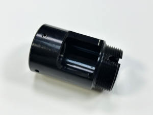 Adaptador de piezas de mecanizado CNC de precisión de excelente calidad mecanizado roscado negro anodizado 580-1519 - Product Image 5