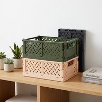 Caisse pliable en plastique PP - Légère, recyclable, pliable, écologique, caisse de rangement