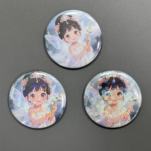 맞춤형 로고 이미지 원형 앤티크 스타일 금속 배지 버튼 핀 디지털 인쇄 및 안전핀 포함 개인 맞춤 배지 - Product Image 3