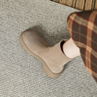 Bottes courtes rétro à bout rond et semelle épaisse, nouveau style automne-hiver 2026 - Bottes polyvalentes pour femmes pour toutes les occasions (OEM/ODM)