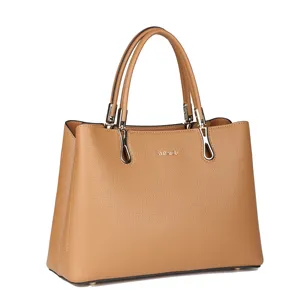 OEM Luxury Designer Women Large Leather Tote Bags Factory Custom Logo Vegan Handbag For Women